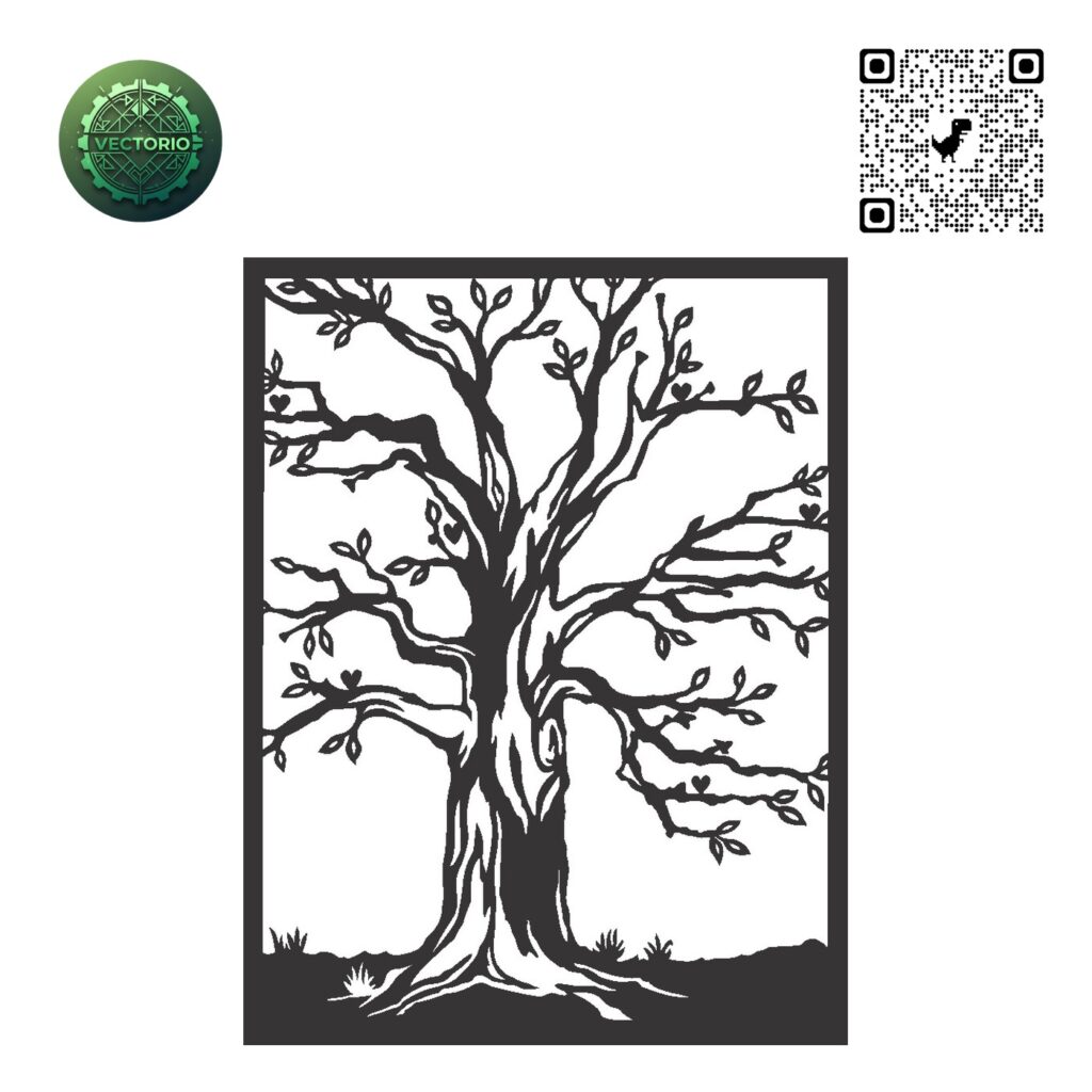 FLOWER LEAF TREE 213 vector design for laser cutting and engraving