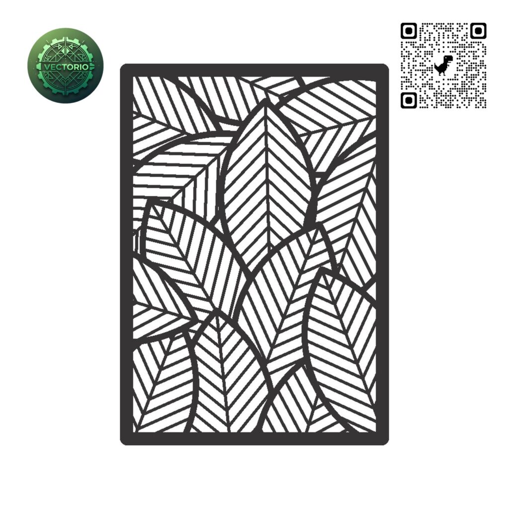 FLOWER LEAF TREE 35 vector design for laser cutting and engraving