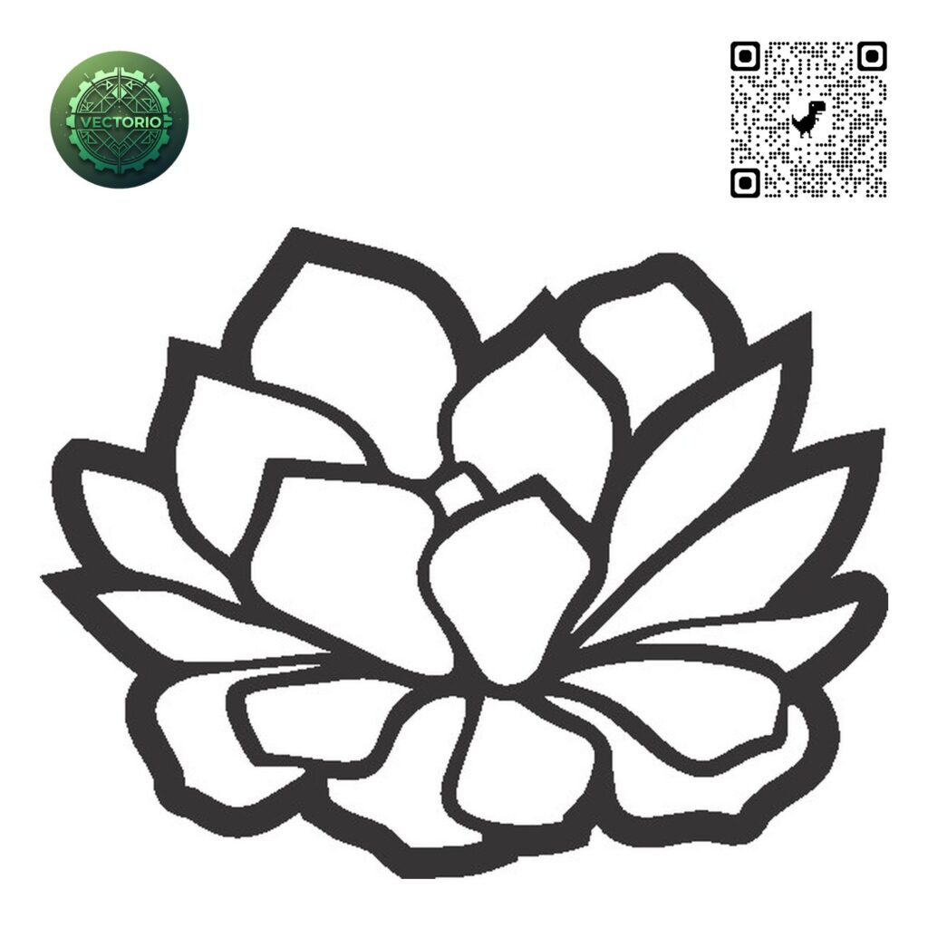 FLOWER LEAF TREE 5 vector design for laser cutting and engraving