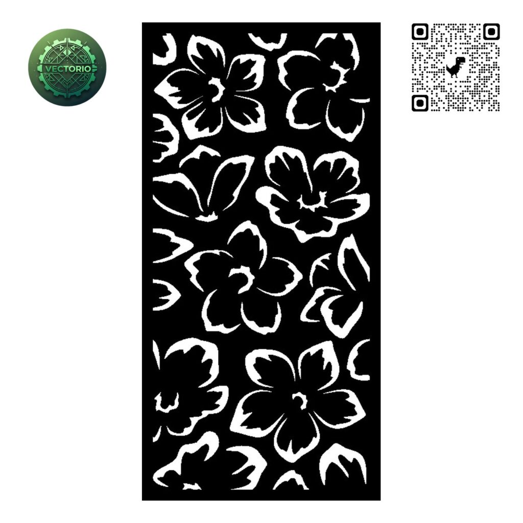 FLOWER LEAF TREE 52 vector design for laser cutting and engraving