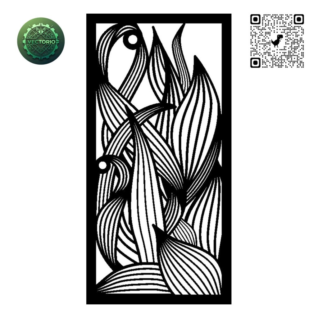FLOWER LEAF TREE 58 vector design for laser cutting and engraving
