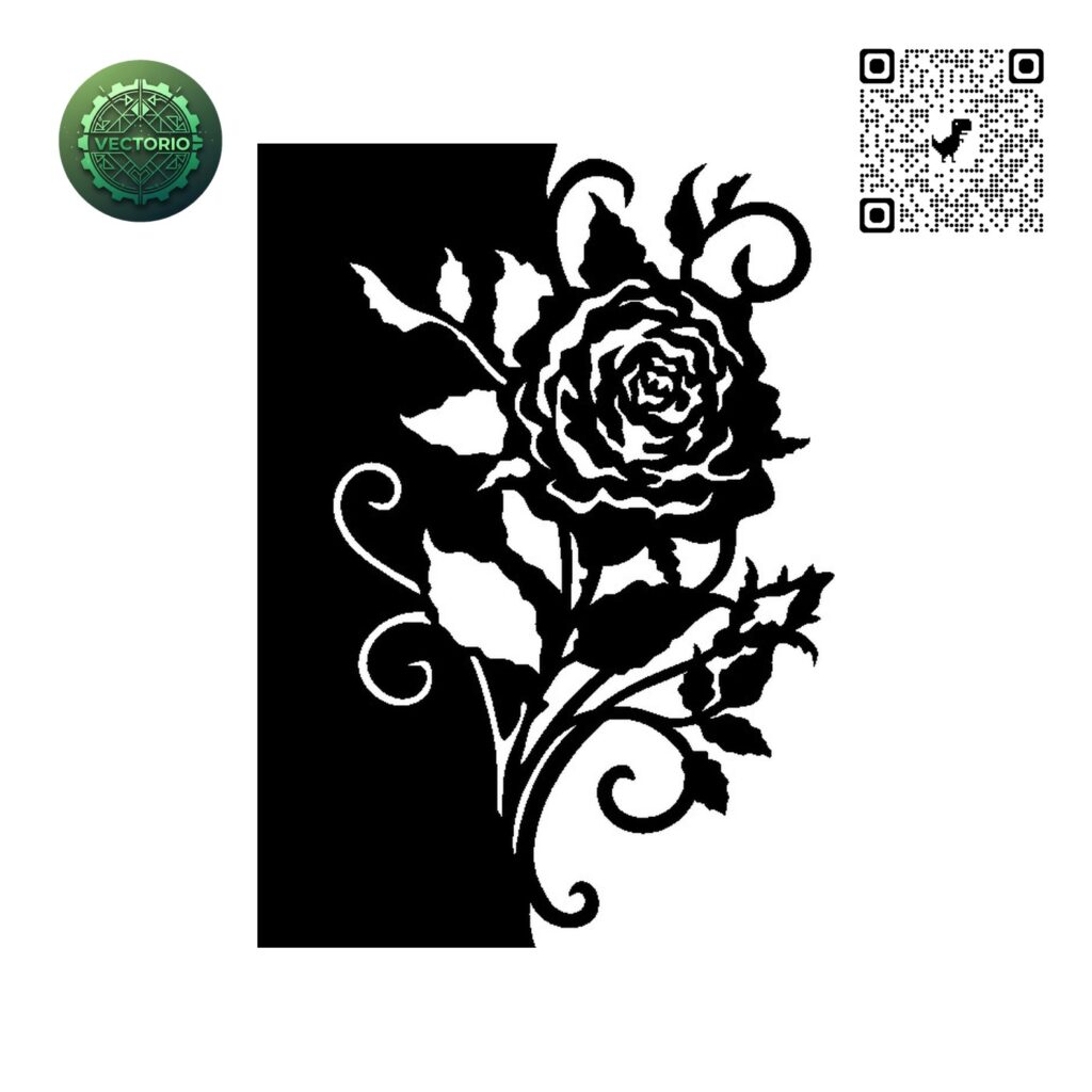 FLOWER LEAF TREE 63 vector design for laser cutting and engraving