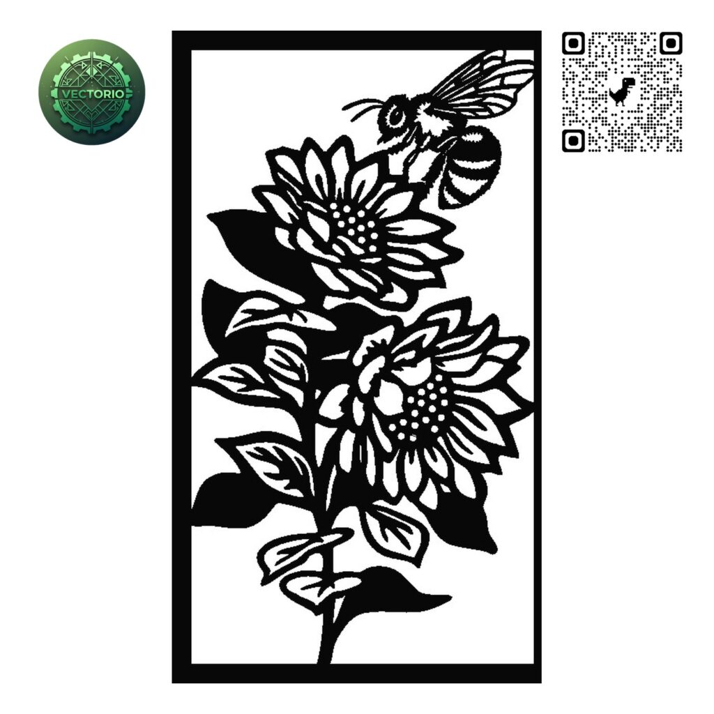FLOWER LEAF TREE 69 vector design for laser cutting and engraving