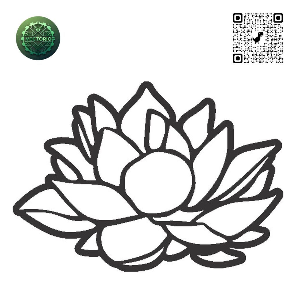 FLOWER LEAF TREE 8 vector design for laser cutting and engraving