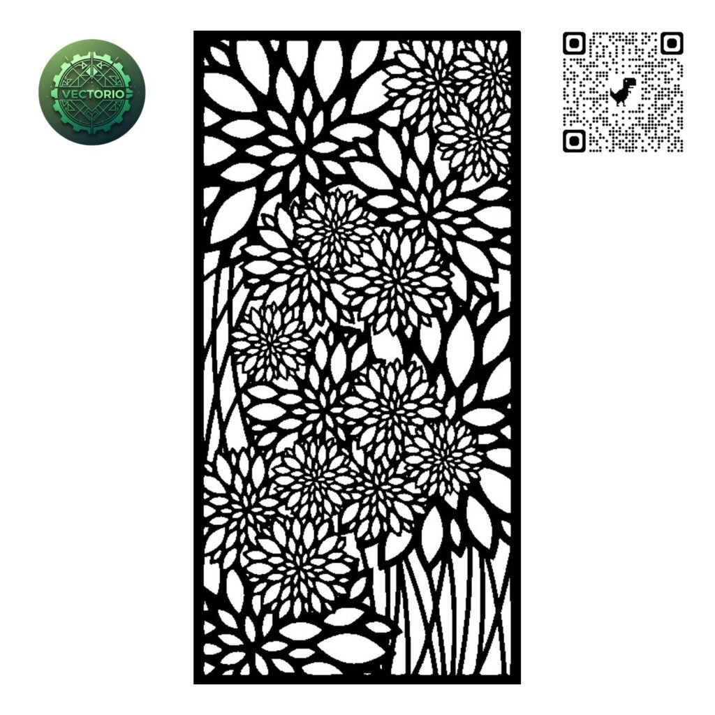FLOWER LEAF TREE 81 vector design for laser cutting and engraving