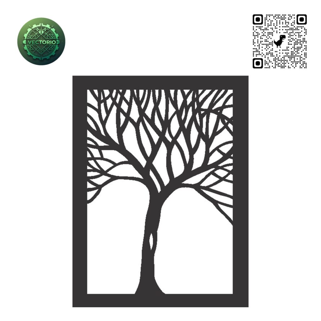FLOWER LEAF TREE 97 vector design for laser cutting and engraving