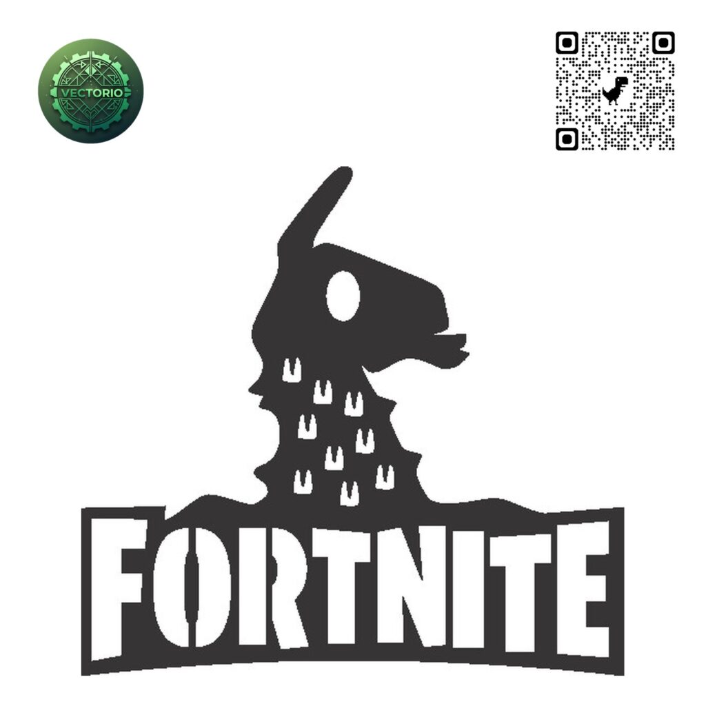 FORTNITE LOGO 1 vector design for laser cutting and engraving