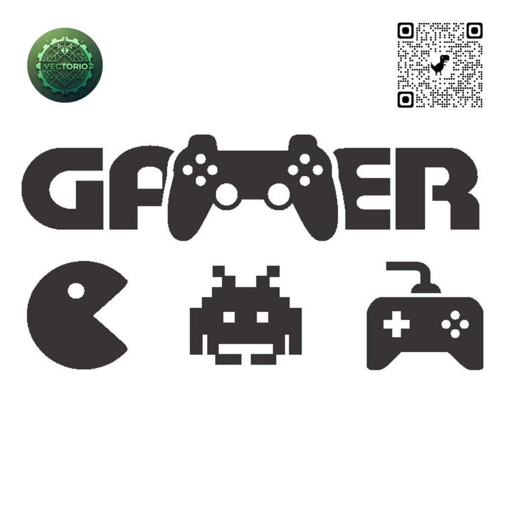GAMER 3 vector design for laser cutting and engraving