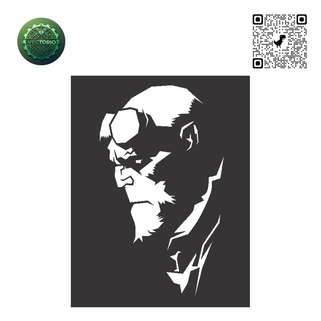 HELLBOY 2 vector design for laser cutting and engraving