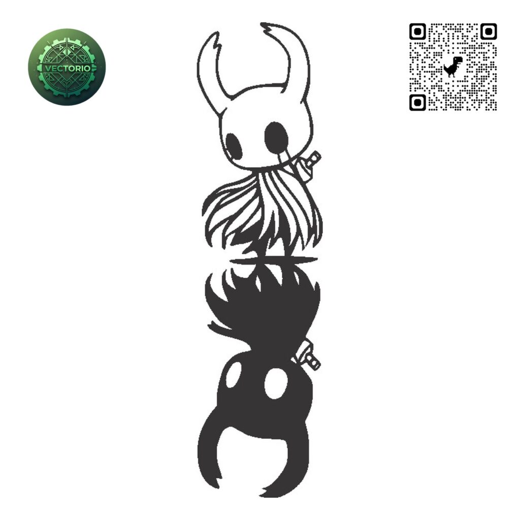 HOLLOW KNIGHT 2 vector design for laser cutting and engraving