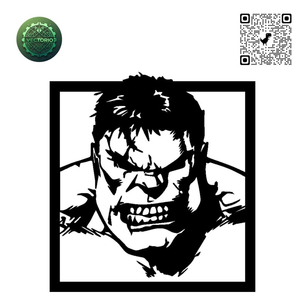 HULK 3 vector design for laser cutting and engraving