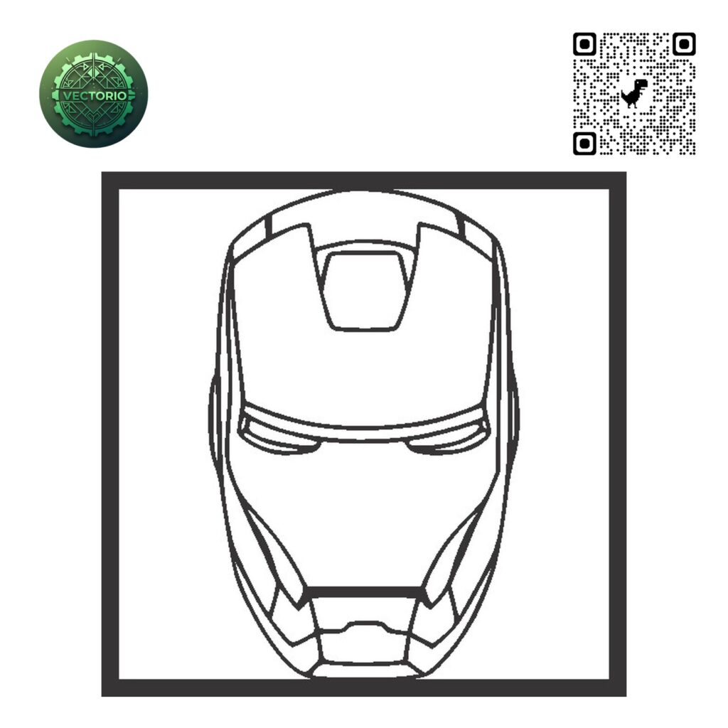 IRON MAN 7 vector design for laser cutting and engraving