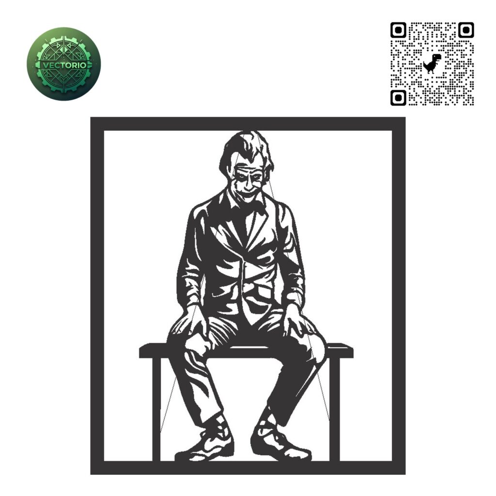 JOKER 2 vector design for laser cutting and engraving