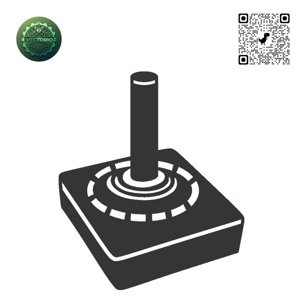 JOYSTICK ATARI vector design for laser cutting and engraving