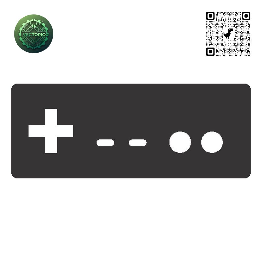 JOYSTICK NINTENDO vector design for laser cutting and engraving