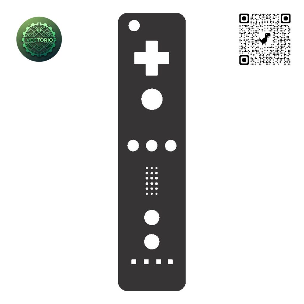 JOYSTICK NINTENDO WII vector design for laser cutting and engraving