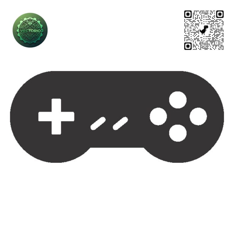 JOYSTICK SUPER NINTENDO vector design for laser cutting and engraving
