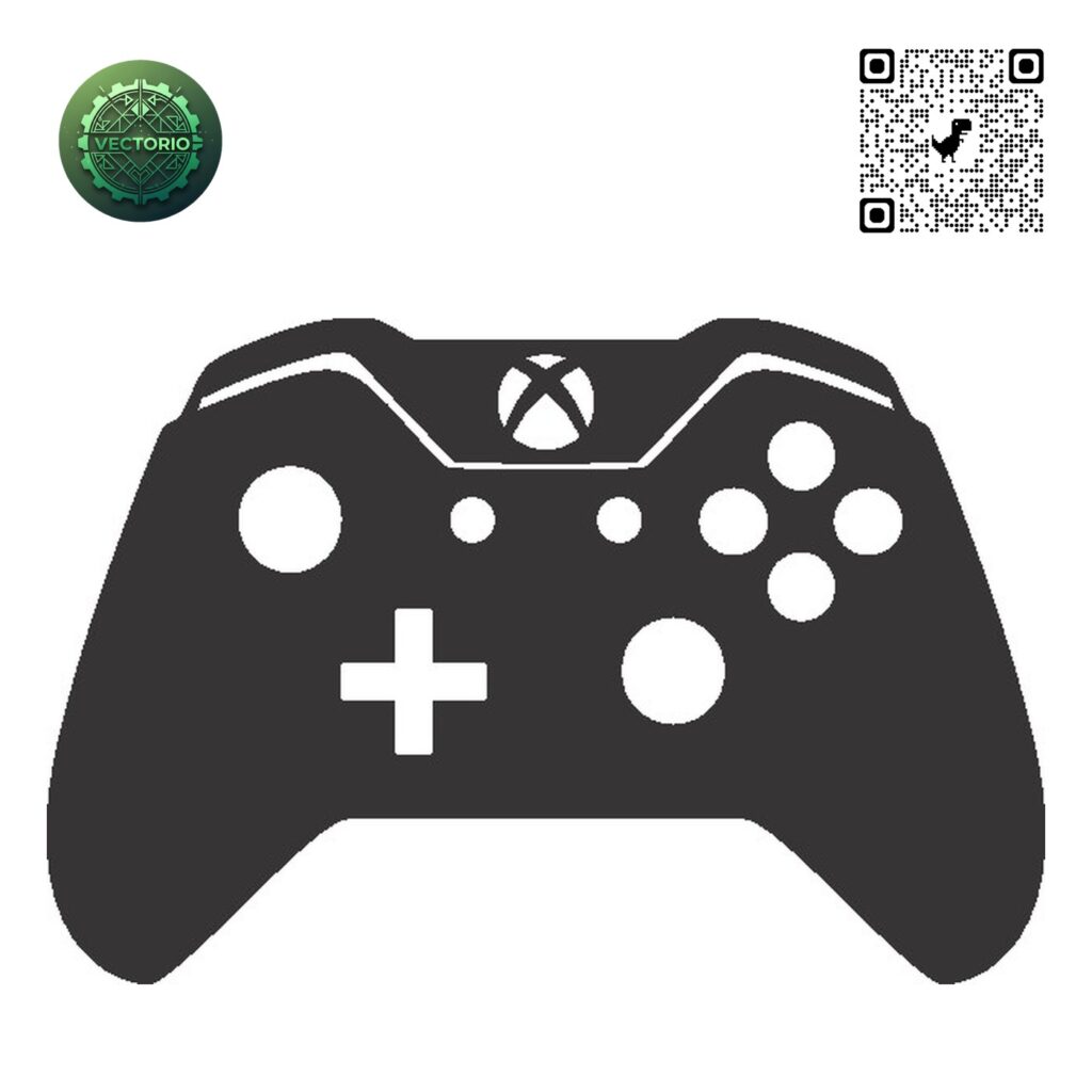 JOYSTICK XBOX 1 vector design for laser cutting and engraving