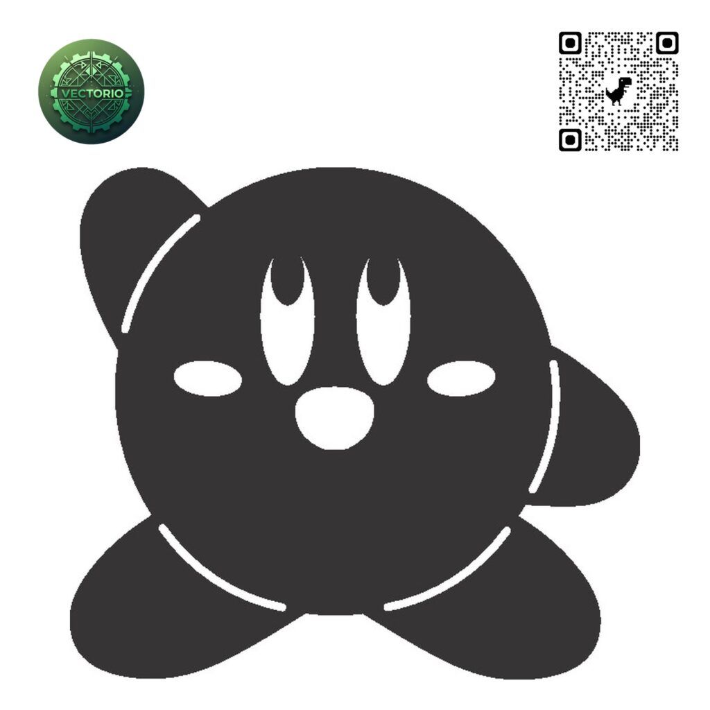 KIRBY vector design for laser cutting and engraving