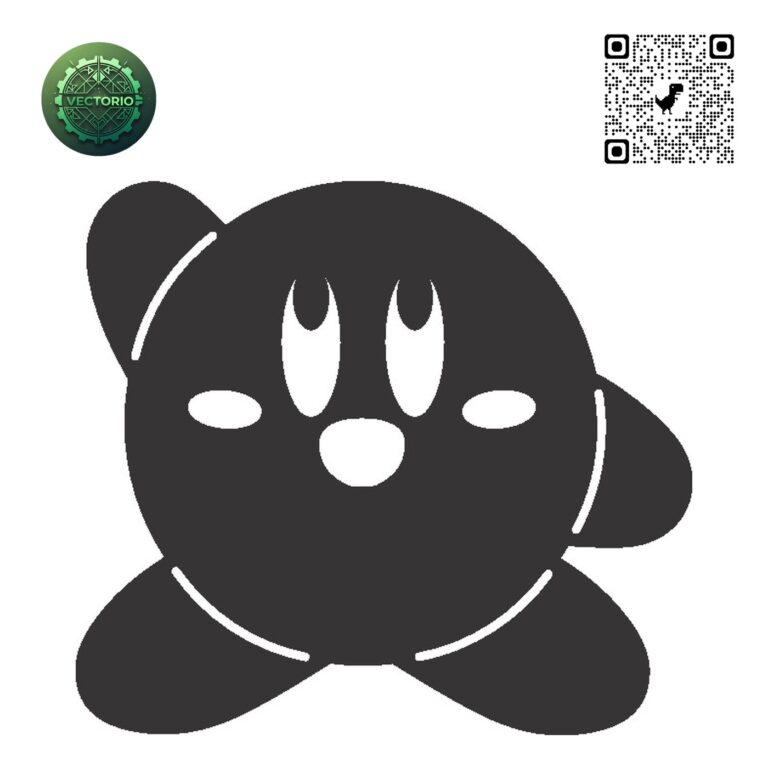 KIRBY vector design for laser cutting and engraving