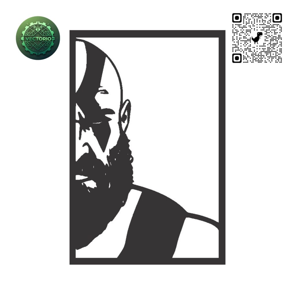 KRATOS 2 vector design for laser cutting and engraving