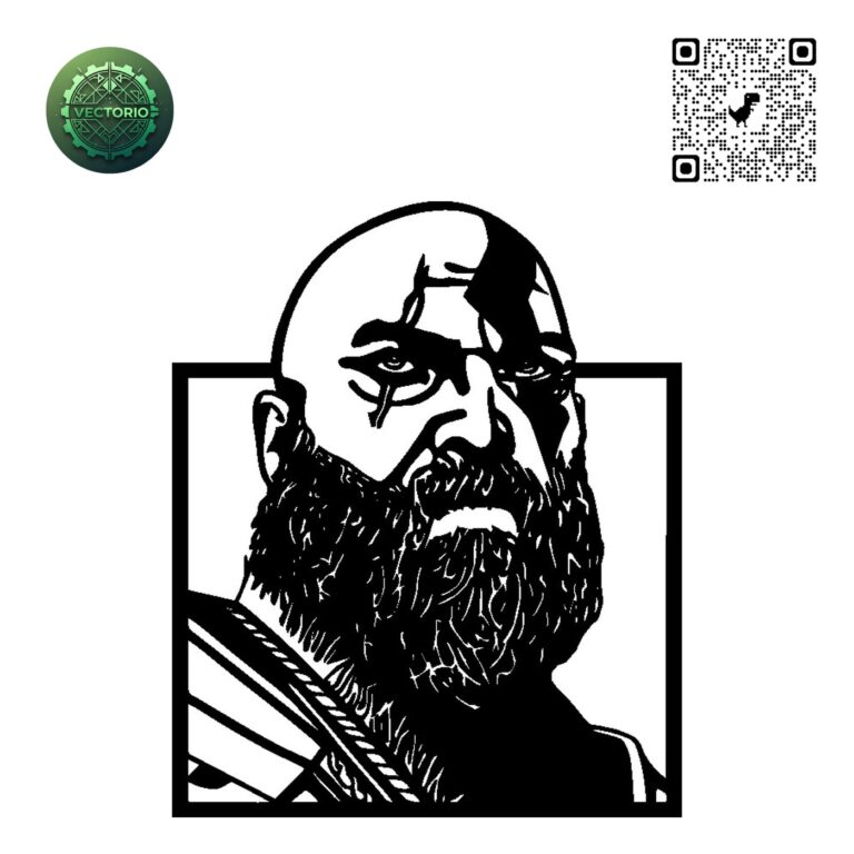 KRATOS 4 vector design for laser cutting and engraving