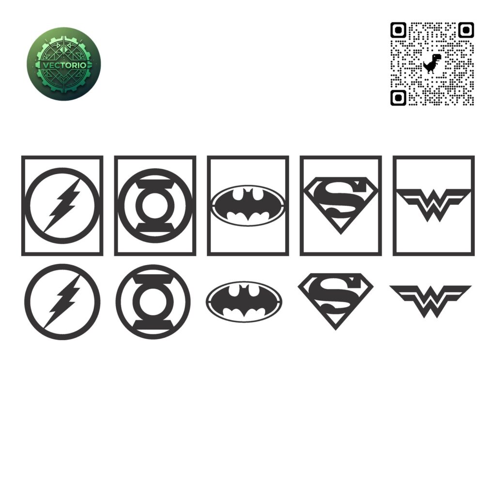 LOGOS DC vector design for laser cutting and engraving