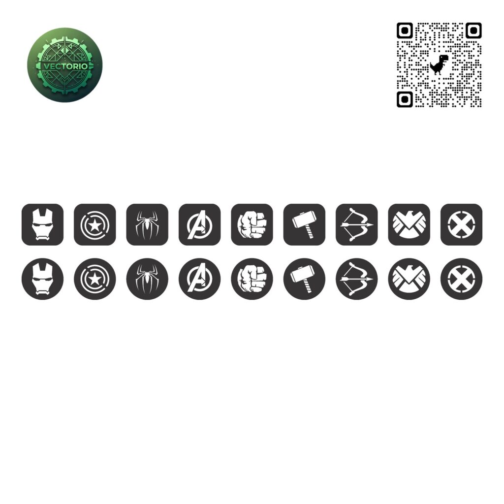 LOGOS MARVEL vector design for laser cutting and engraving