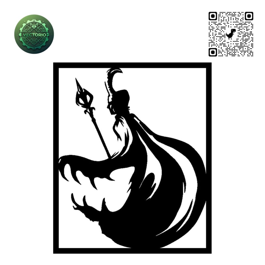 LOKI 1 vector design for laser cutting and engraving