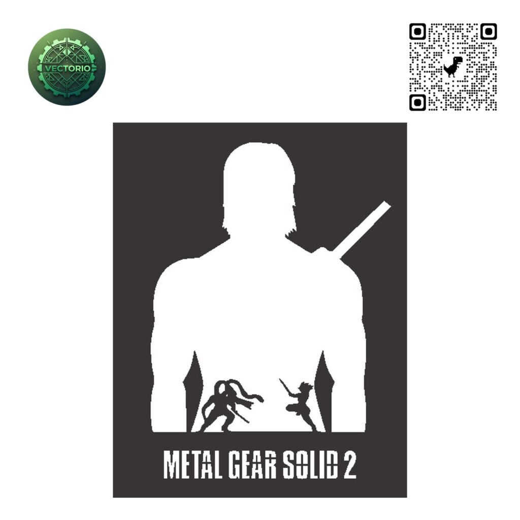 METAL GEAR SOLID 2 vector design for laser cutting and engraving
