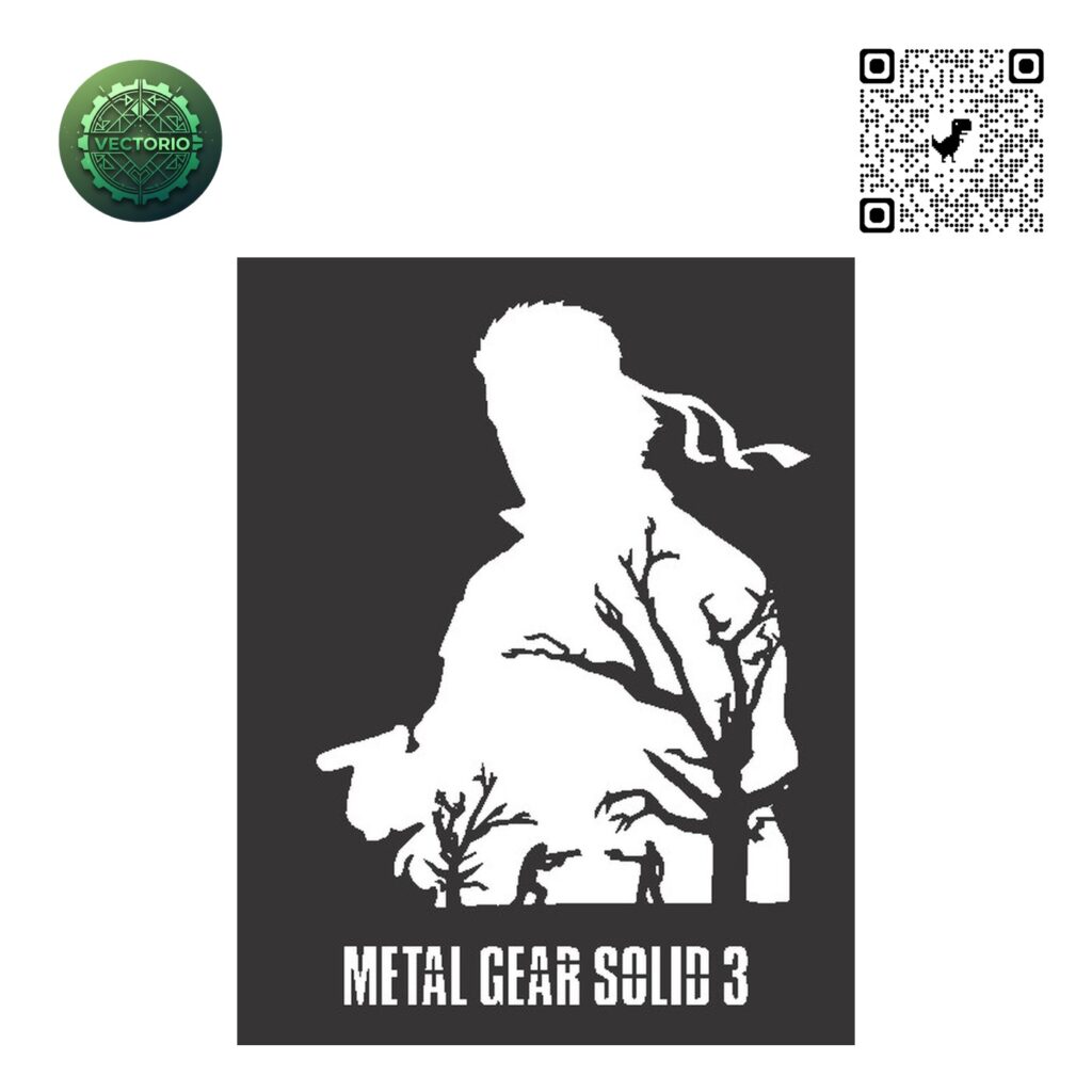 METAL GEAR SOLID 3 vector design for laser cutting and engraving