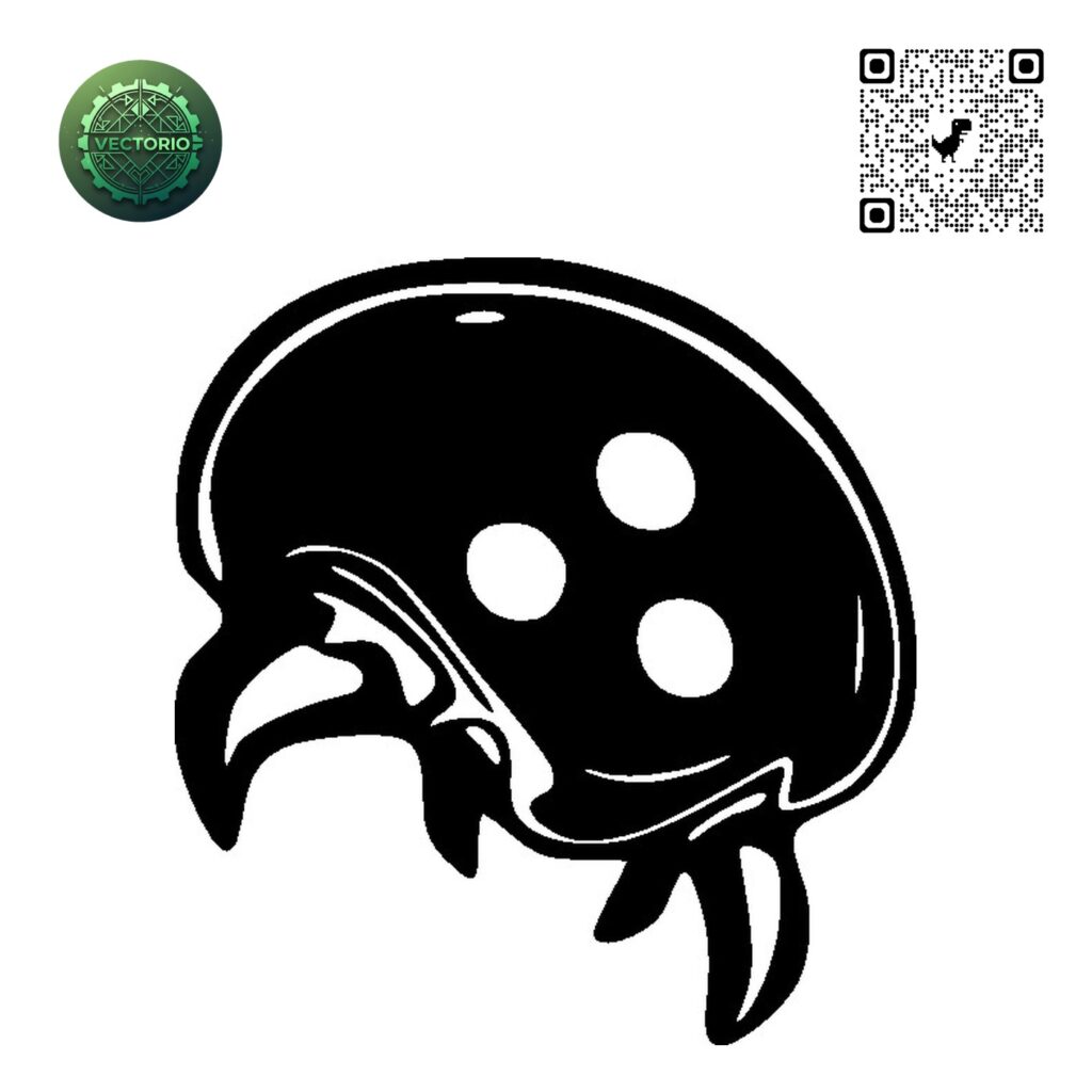 METROID vector design for laser cutting and engraving
