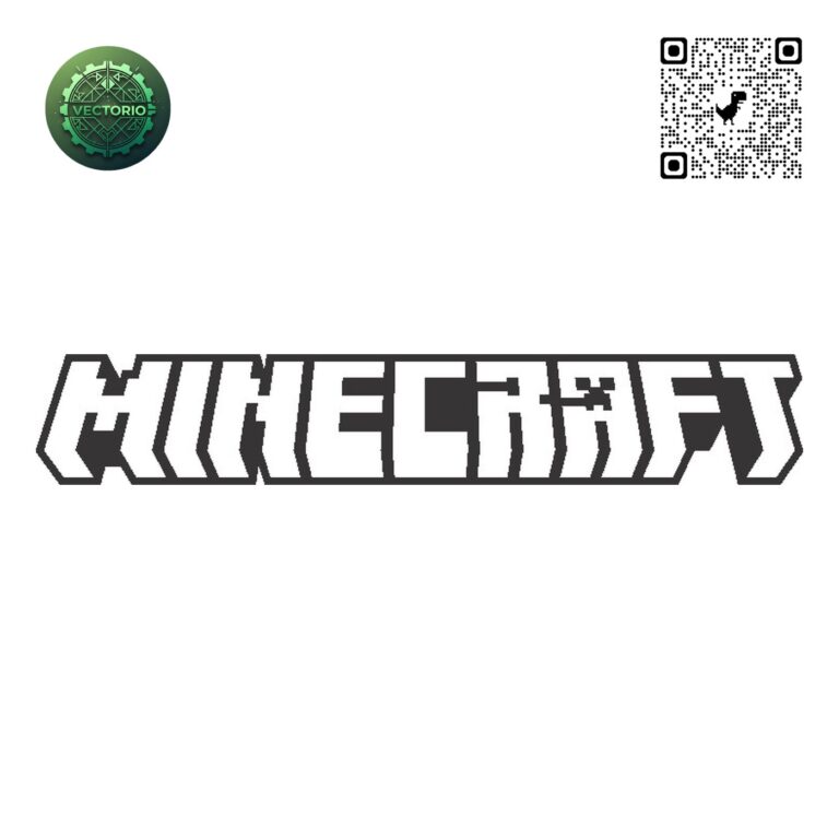 MINECRAFT LOGO vector design for laser cutting and engraving