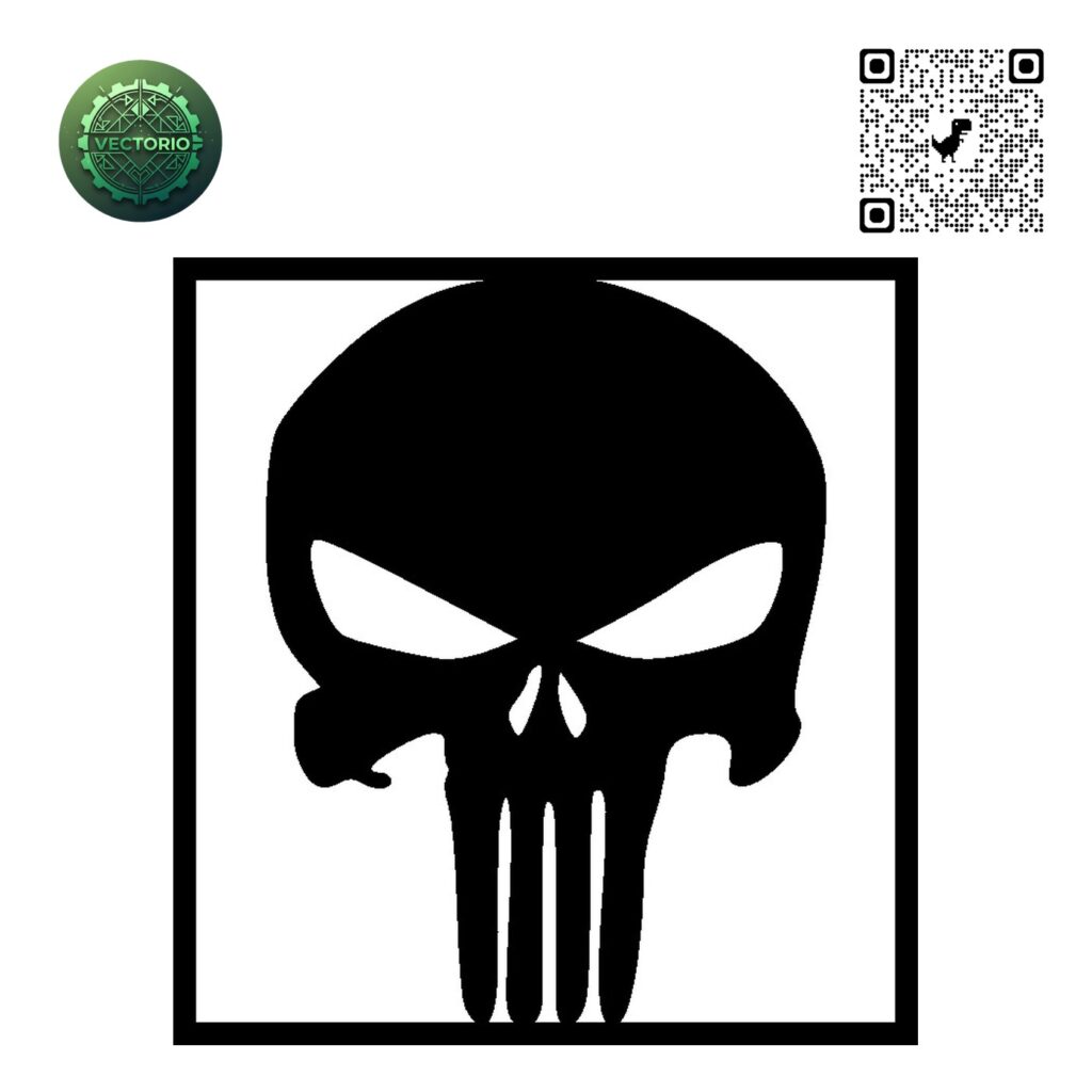 PUNISHER vector design for laser cutting and engraving