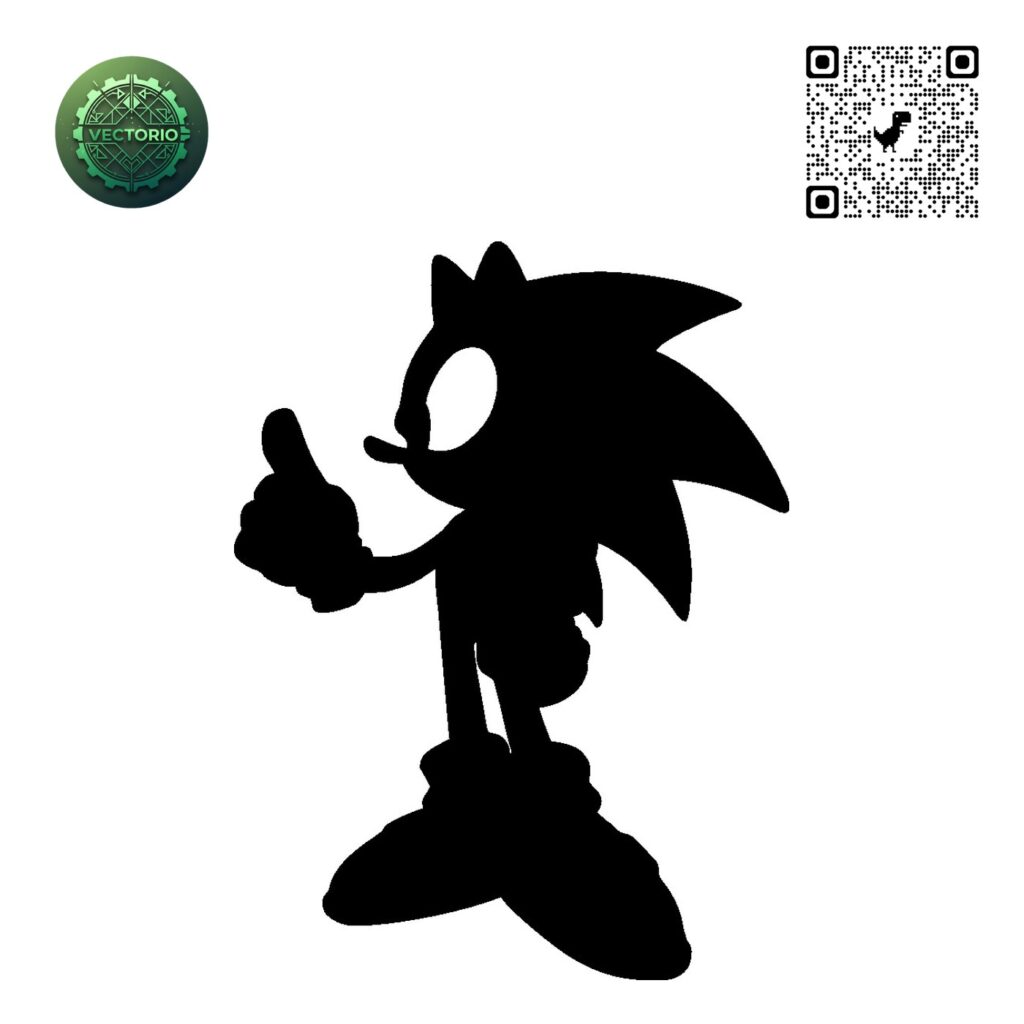 SONIC 1 vector design for laser cutting and engraving