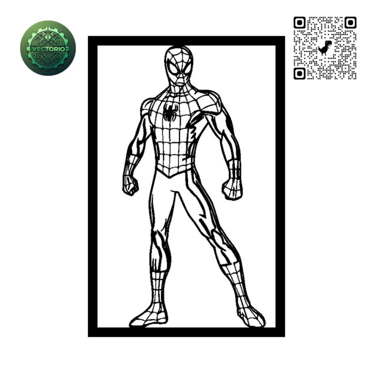 SPIDERMAN 10 vector design for laser cutting and engraving