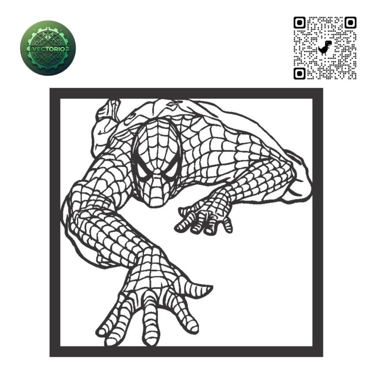 SPIDERMAN 2 vector design for laser cutting and engraving
