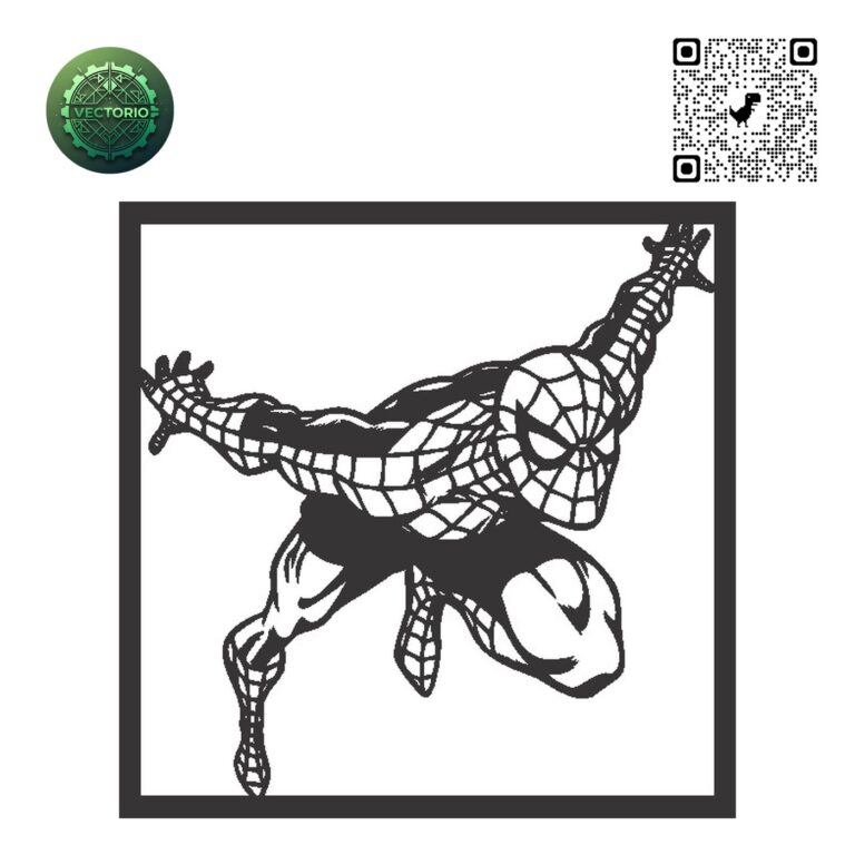 SPIDERMAN 5 vector design for laser cutting and engraving