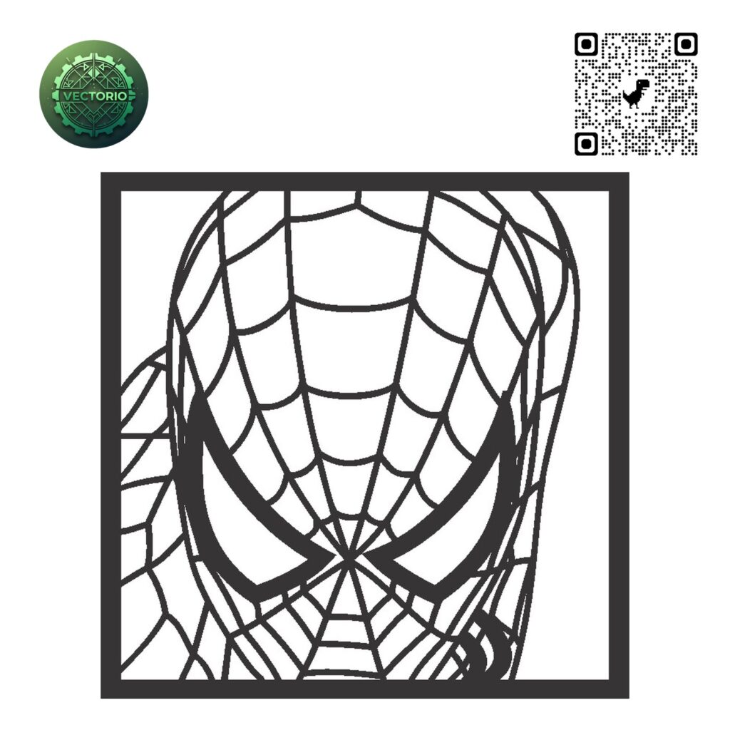 SPIDERMAN 7 vector design for laser cutting and engraving