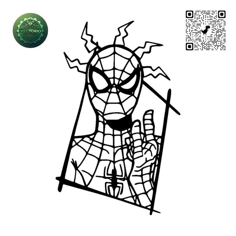 SPIDERMAN 9 vector design for laser cutting and engraving