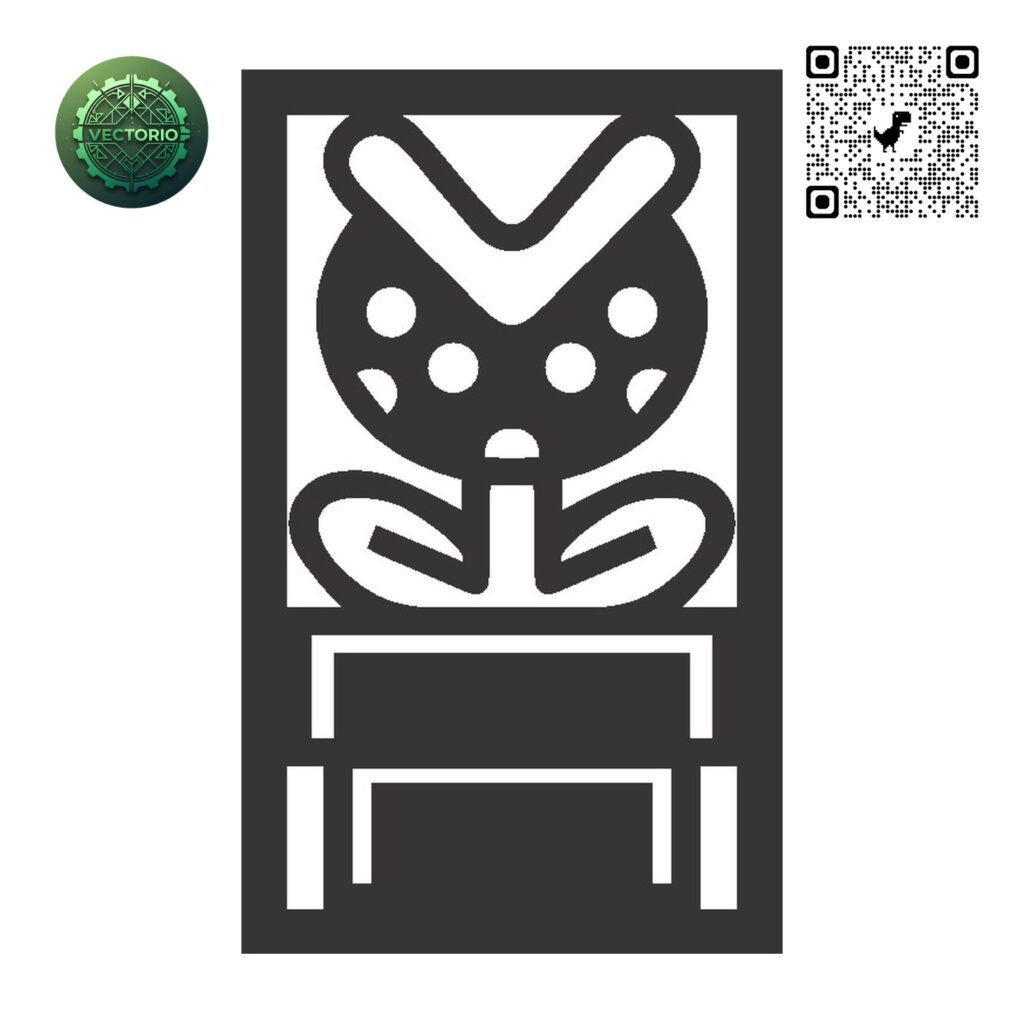 SUPER MARIO - PLANTA PIRAÑA vector design for laser cutting and engraving