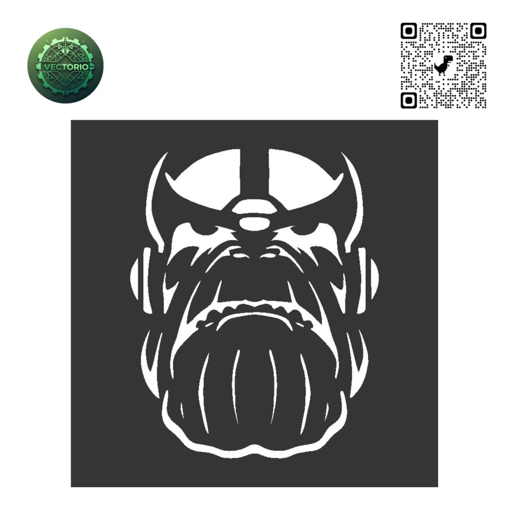 THANOS vector design for laser cutting and engraving