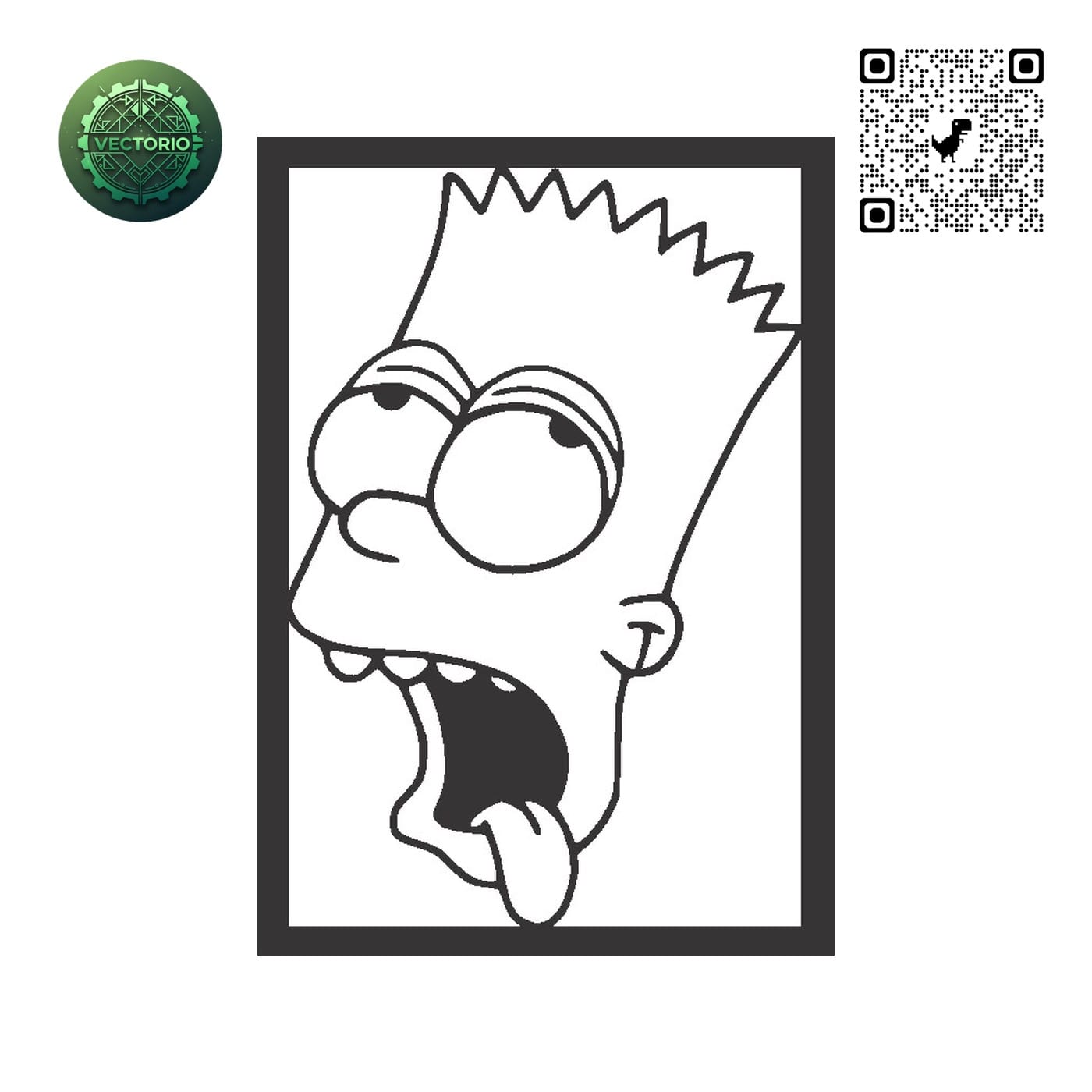 THE SIMPSONS KRUSTY vector design for laser cutting and engraving