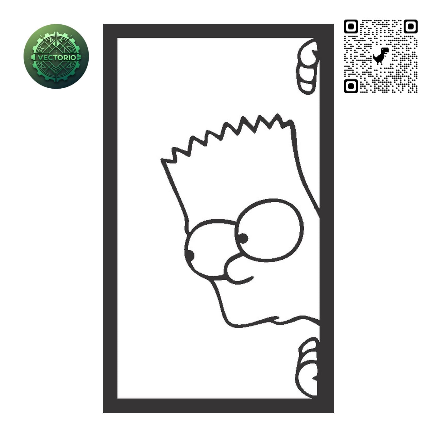 THE SIMPSONS KRUSTY vector design for laser cutting and engraving