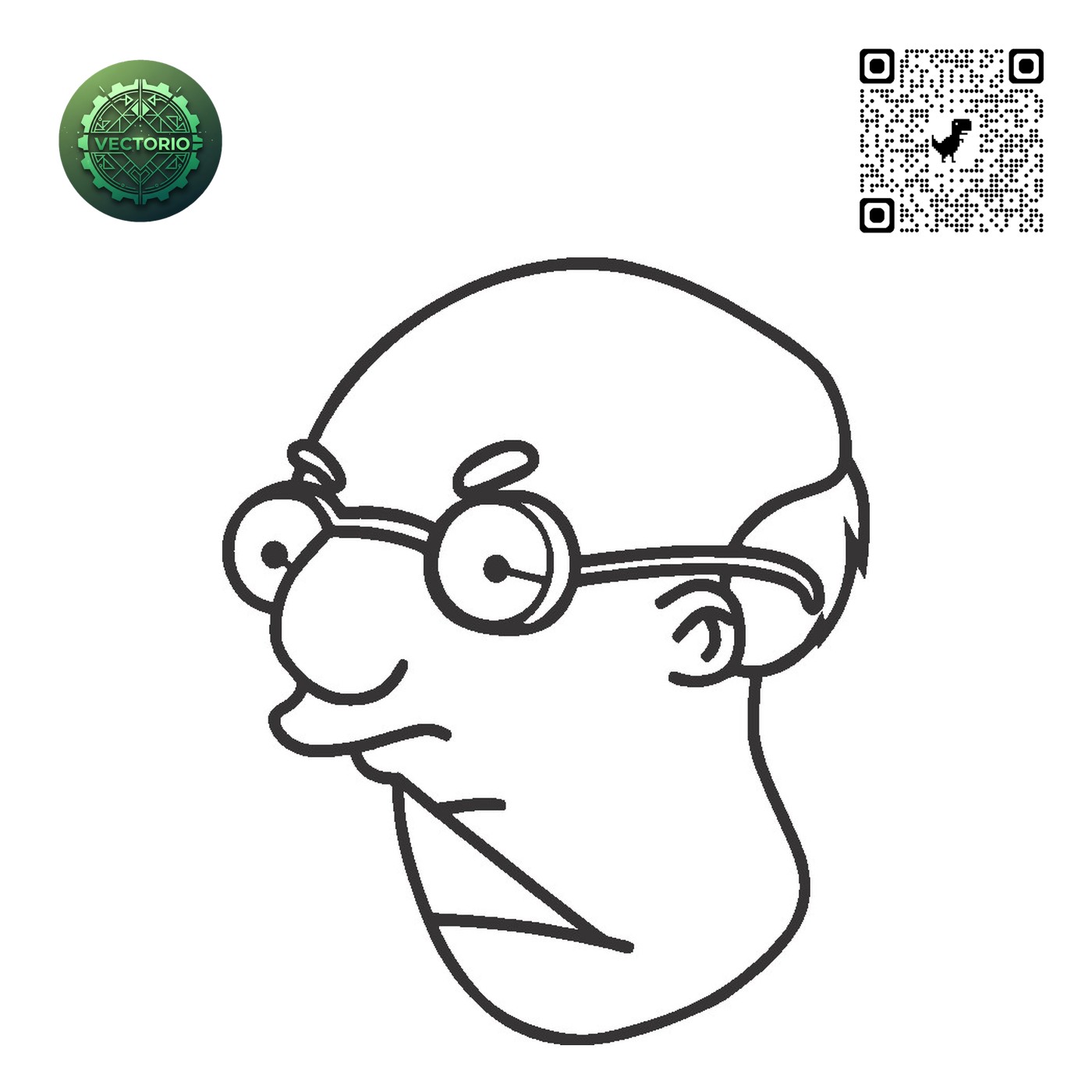 THE SIMPSONS KRUSTY vector design for laser cutting and engraving