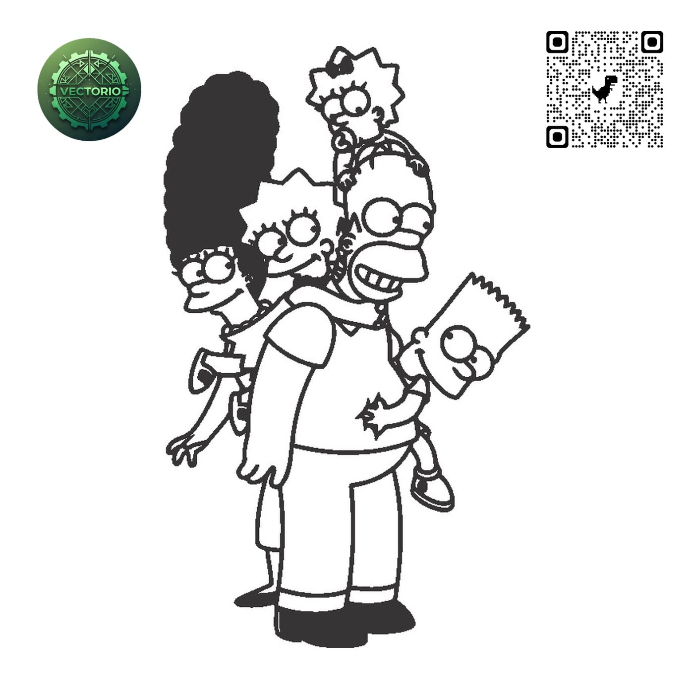 THE SIMPSONS KRUSTY vector design for laser cutting and engraving