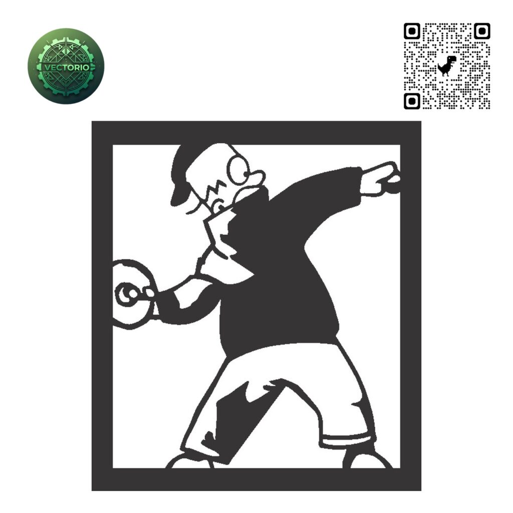 THE SIMPSONS HOMER 10 vector design for laser cutting and engraving