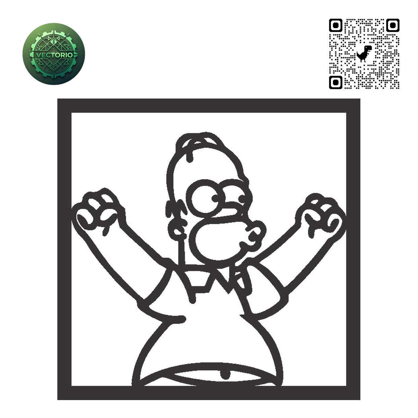 THE SIMPSONS KRUSTY vector design for laser cutting and engraving