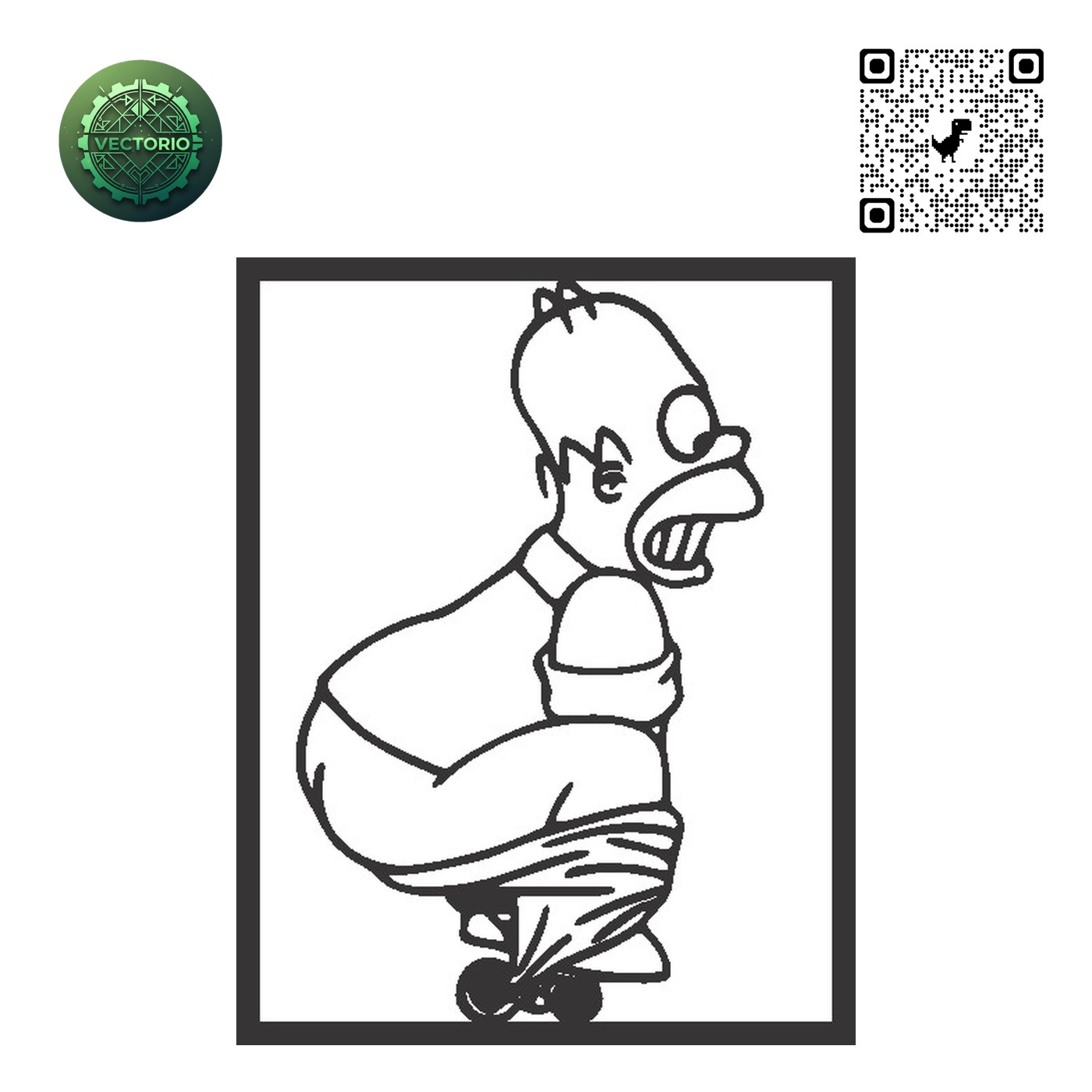 THE SIMPSONS KRUSTY vector design for laser cutting and engraving