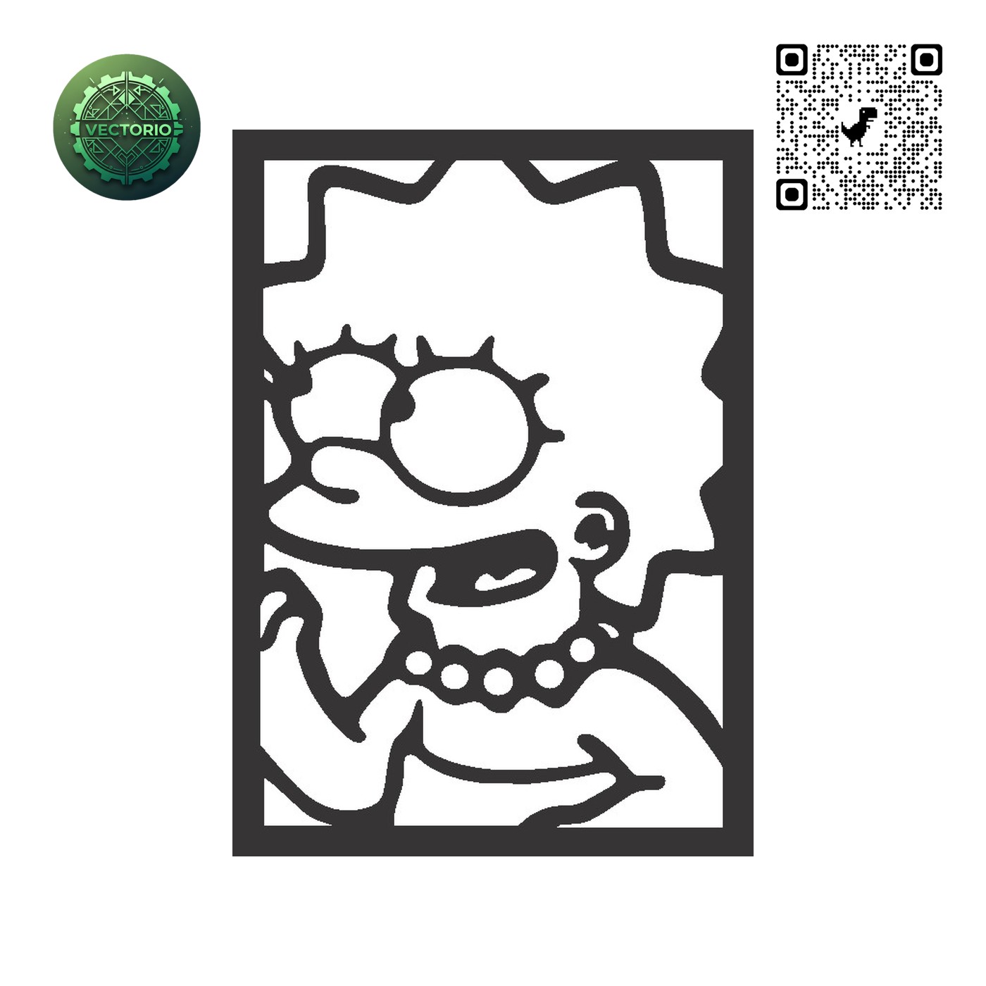 THE SIMPSONS KRUSTY vector design for laser cutting and engraving